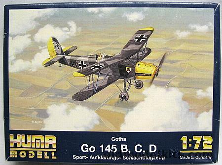 Huma Model 1/72 Gotha Go-145 B / C / D, 3002 plastic model kit